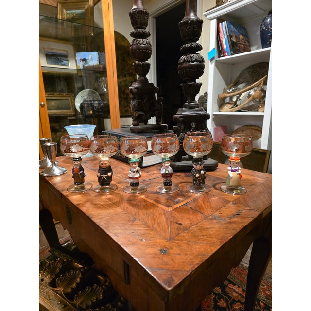 Brown Vintage German Figural Glasses For Sale - Image 8 of 13