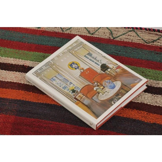 Forest Green Vintage Persian Kilim, Vibrant Geometric Stripe Patterns - Rug & Kilim For Sale - Image 8 of 9