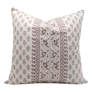 Fabdivine Decorative Block Print Cushion Cover 16x16 Inch- Floral Buta For Sale