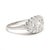 Stones: diamond round brilliant cut, single cut, transitional 1.6 - 4 mm approximately .75 total carats GH color/ SI1-I1...