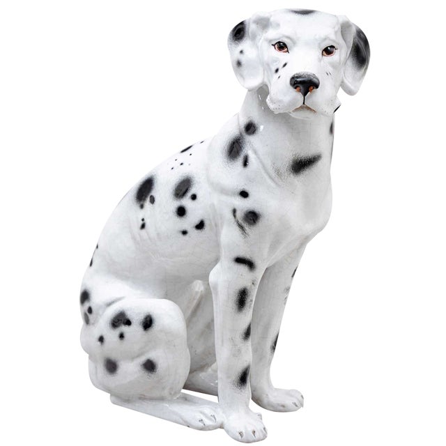 Ceramic Dalmatian, Italy, Mid-20th Century For Sale