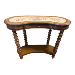 1990s Maitland-Smith Styled Kidney-Shaped Console Table