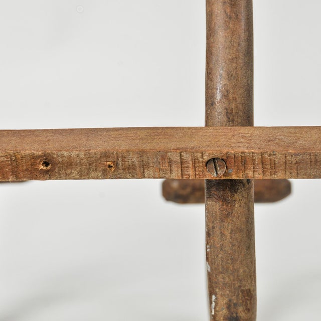 Early 20th Century Large Antique Bentwood Coat Rack: Thonet Style Wall Hanging Hat Rack With Four Hooks For Sale - Image 5 of 11