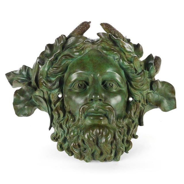 4 bronze masks bought by Julien Cohen during the Affair Conclue television show. This piece is designed in the style of...