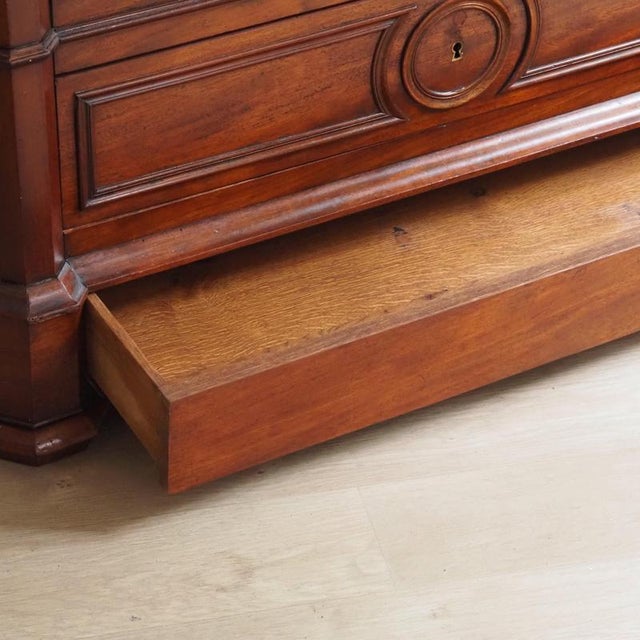 Wood Louis-Philippe Mirrored Cabinet in Walnut, 1860s For Sale - Image 7 of 18