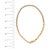 Early 21st Century 10K Yellow Gold 1 cttw Diamond Riviera Statement Pendant Necklace (J-K, I2-I3) For Sale - Image 5 of 5
