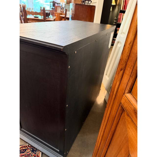 Gabby Home "Hazel" Postmodern Waxed Ebony 4-Drawer Chest For Sale In Atlanta - Image 6 of 7