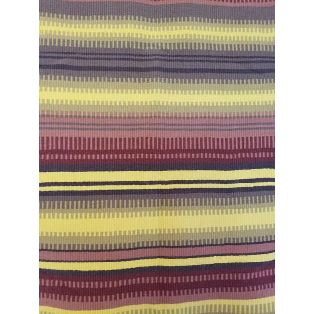 Textile Handmade Finnish Raanu Mid-Century Tapestry Wall Hanging For Sale - Image 7 of 8