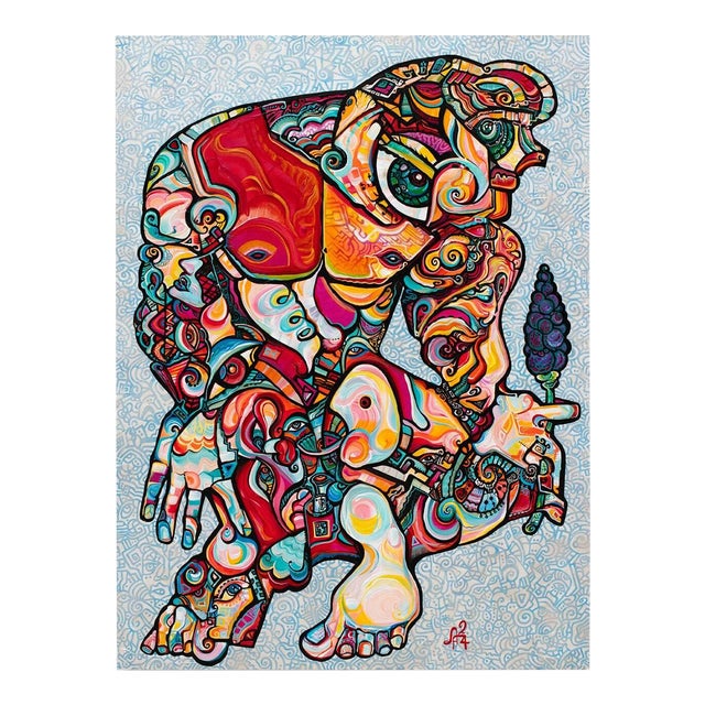 Alexander Arshansky, "The Offer" Abstract/Cubist Piece For Sale