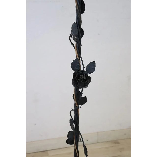Early 20th Century Art Nouveau Iron Floor Lamp, 1890s For Sale - Image 10 of 11