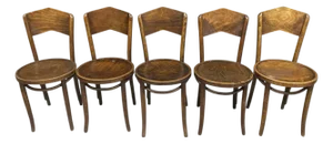 Antique John Weiss Mfg. Co. Thonet Bentwood Parlor Chairs Set of 5