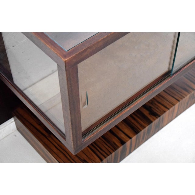 Tea cabinet art deco made of jatoba and tectona grandis designed by p.e.l. Izeren (1886-1943) and produced by de genneper...