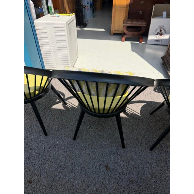 Modern Chairs with Lime Green Upholstery, 2000s, Set of 4 For Sale - Image 9 of 11