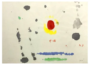 Joan Miro, Abstract Composition, 1980s, Lithograph