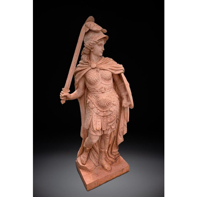 Italian Artist, Sculpture of Minerva, 1920, Marble For Sale - Image 6 of 11