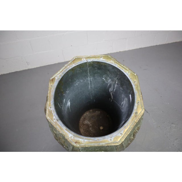 Umbrella Stand in Hammered Embossed Copper, 1890s For Sale - Image 10 of 12