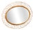 Mid-Century Modern French Riviera Mirror in Bamboo Rattan, 1960s For Sale