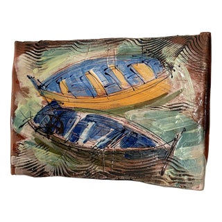 Marine Ceramic Wall Plaque, Britain, Mid-20th Century For Sale