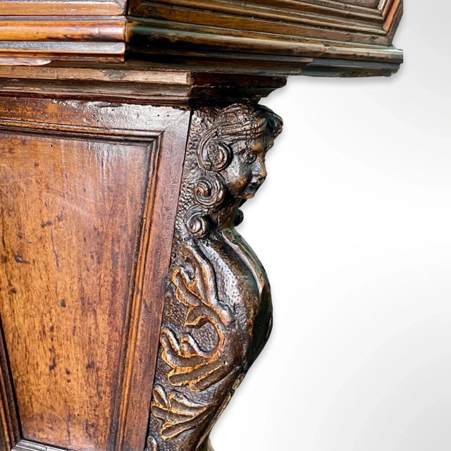 18th Century Italian Hand-Carved Walnut Center Table For Sale - Image 4 of 7