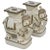 Sculpture Materials Hollywood Regency Gold & White Elephants Garden Stools - a Pair For Sale - Image 7 of 8