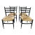 Mid 20th Century Rush Seat Dining Chairs - Set of 4 For Sale