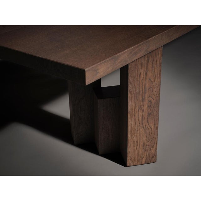 Contemporary Fenestra 180 Rectangular Bench in Warm Brown European Oak by Mokko Amsterdam For Sale - Image 3 of 8