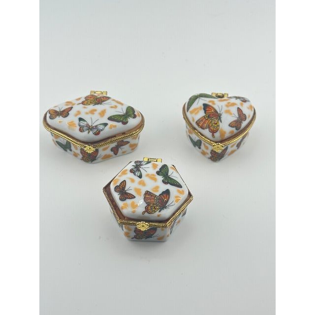 Ceramic Butterfly Trinket Boxes For Sale - Image 9 of 9