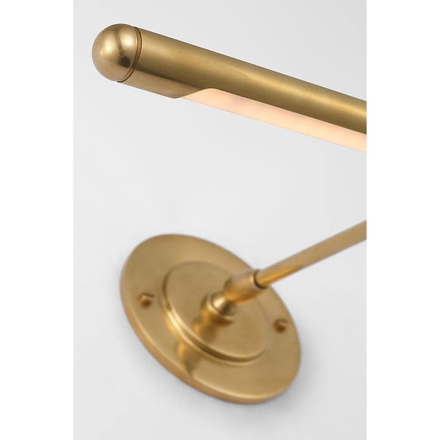 2020s Amber Lewis for Visual Comfort Signature Emery 18" Picture Light in Hand-Rubbed Antique Brass For Sale - Image 5 of 8