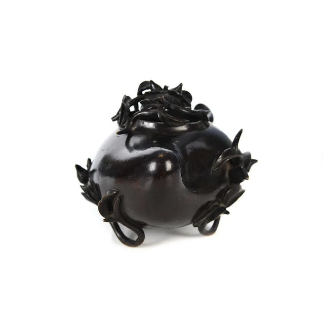 Mid 18th Century 18th Century Antique Chinese Longevity Bronze Censer For Sale - Image 5 of 10