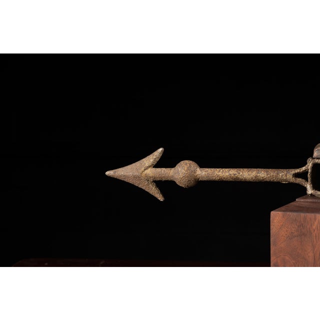 Antique horse weathervane topper constructed of zinc. 4"W x 24"L x 14"H. This antique weathervane features a horse an...