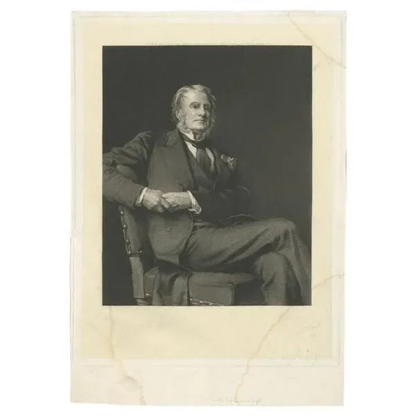 Antique mezzotint of John Wilson-Patten, Baron Winmarleigh. He was a British Conservative politician. Artists and...