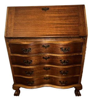 Antique Solid Cherry Wood Secretary Desk/ Dresser