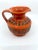 Mid 20th Century Midcentury Bitossi Orange Pitcher Made in Italy For Sale - Image 5 of 7