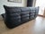 Togo Sofa in Black Leather by Michel Ducaroy for Ligne Roset For Sale - Image 5 of 7