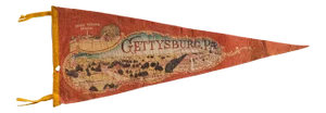 Vintage Gettysburg Pa Felt Flag