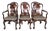 Set of 6 Kindel Winterthur Collection Mahogany Clawfoot Dinning Arm Chairs Silk For Sale