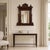 Italian Carved Walnut Dressing Cabinet with Mirror and Marble Top, 19th Century, Set of 2 For Sale - Image 13 of 15