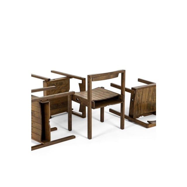 Coventry Cathedral Oak Chairs, Set of 4 For Sale - Image 6 of 17