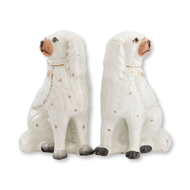 English 19th Century Staffordshire King Charles Dogs / Spaniels For Sale - Image 3 of 7