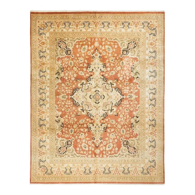 Mogul Collection Hand-Knotted Area Rug - Brown 8' 1" x 10' 1" For Sale - Image 4 of 4