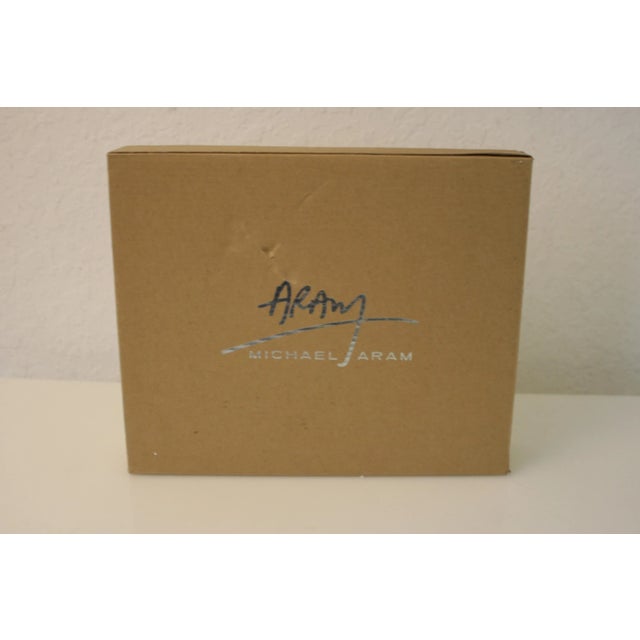 Vintage Michael Aram Handcrafted Forest Leaf Collection 5 X 7 Nickel Photo Frame For Sale - Image 9 of 11