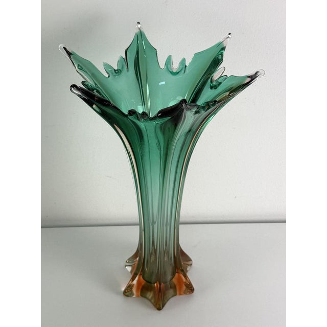 Large Vintage Murano Glass Vase, 1940s For Sale - Image 13 of 13