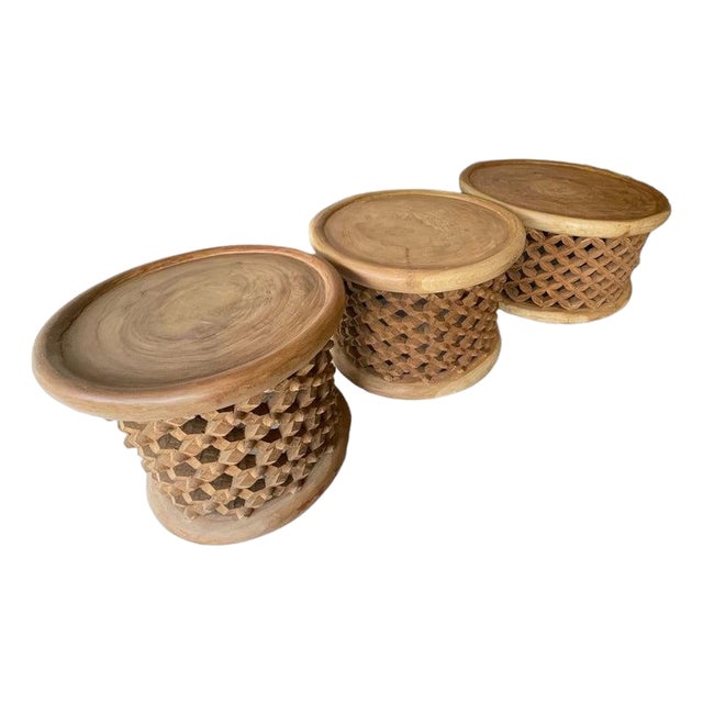 Brown Coffee Table Set For Sale