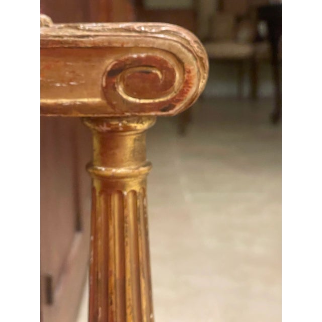 Late 19th Century Late 19th Century French Louis XVI Gilded Loveseat For Sale - Image 5 of 7