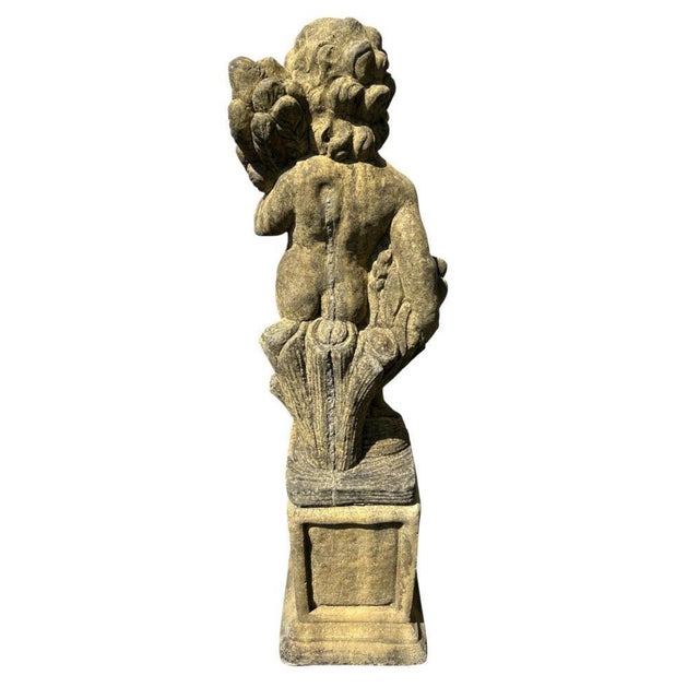 English Four Season Cherub Statues in Stone, Set of 4 For Sale - Image 16 of 18