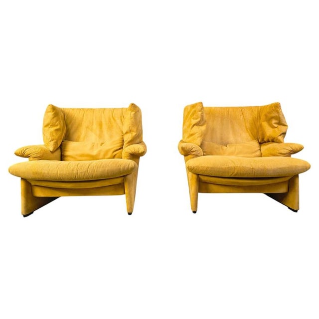 Porto Venere Sofa by Vico Magistretti for Cassina, 1980s, Set of 2 For Sale - Image 12 of 12