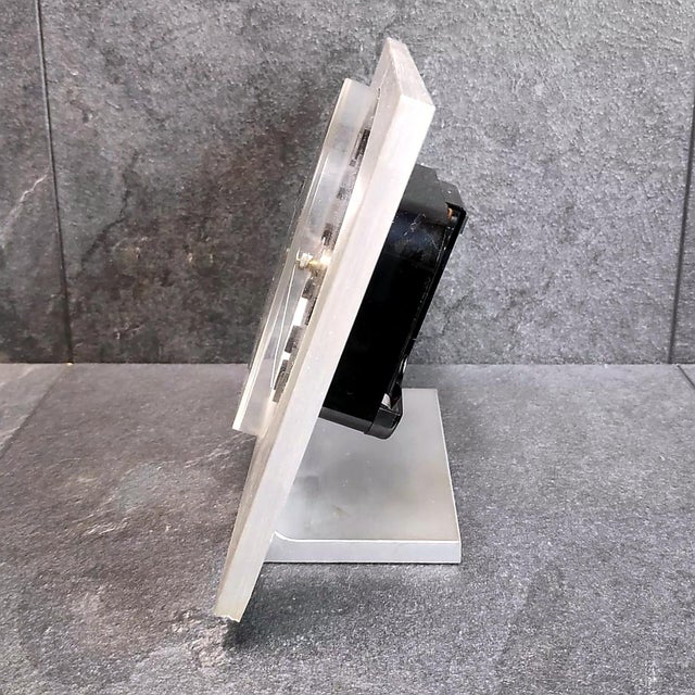 Table Clock in Stainless Steel by Kienzle For Sale - Image 4 of 10