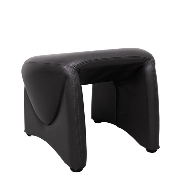 Mid-Century Modern Vintage Ottoman from Leolux, 1980s For Sale - Image 3 of 9