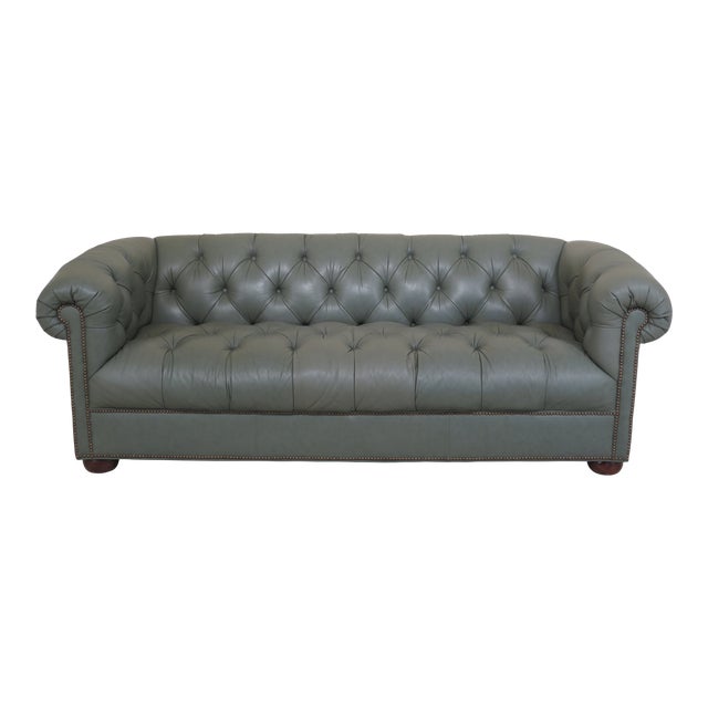 Seafoam Green Leather Sectional Sofa Baci Living Room