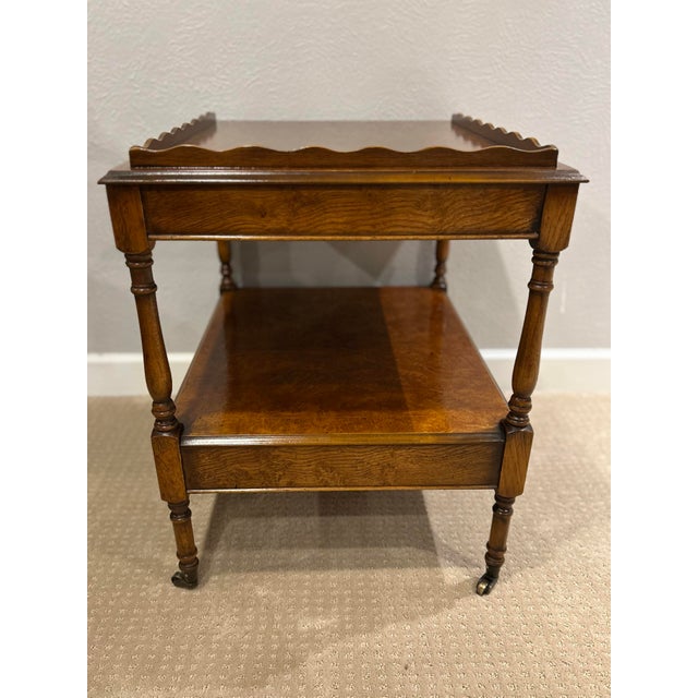 Late 20th Century Late 20th Century Southampton Wood Side Table / Server For Sale - Image 5 of 9